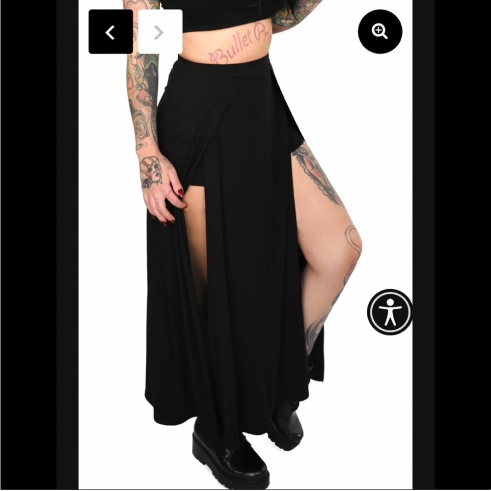 NWT Foxblood Darla Maxi Skirt with Built In Shorts - Large - Picture 2 of 12